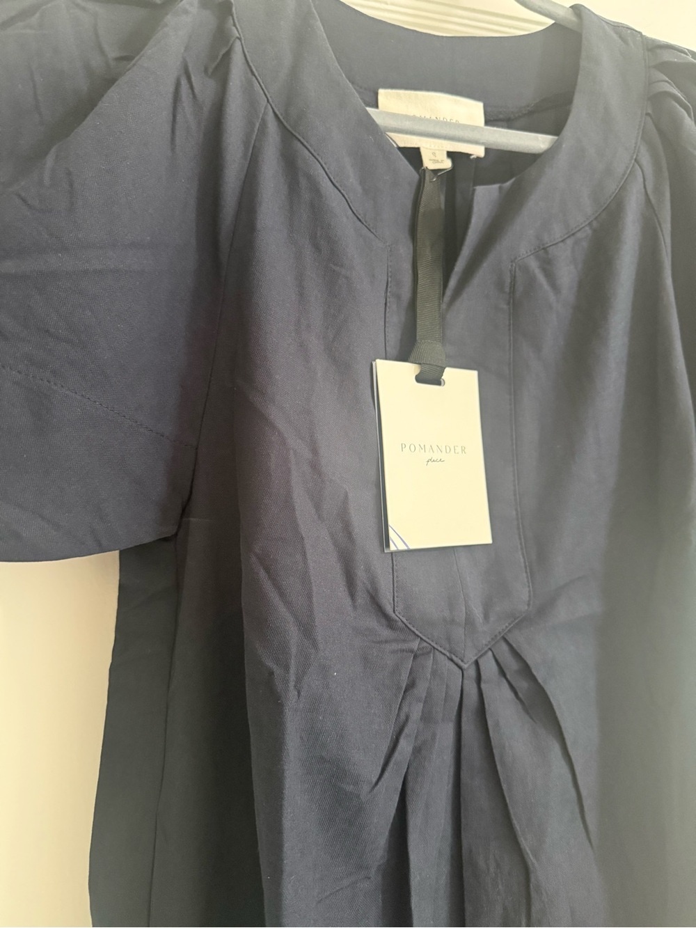 NWT Pomander Place Deep Navy Finley Flutter Sleeve Dress - Picture 6 of 9